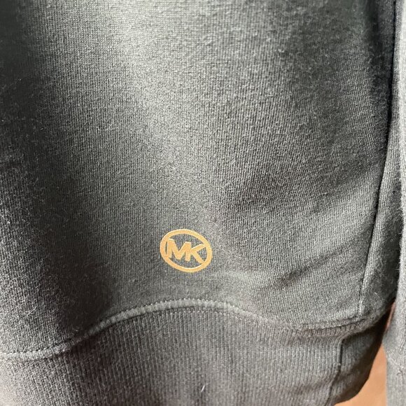 Michael Kors Womens Hoodie Sweatshirt Army Green Camouflage Sleeves Size S u - Picture 4 of 13